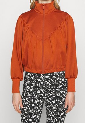 Sudadera con cremallera - brown