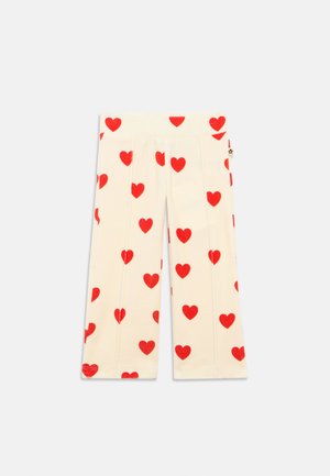 HEARTS TROUSERS - Spodnji deli trenirk - white