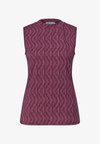 TOP MIT TURTLE NECK UND PRINT - Top - blush berry