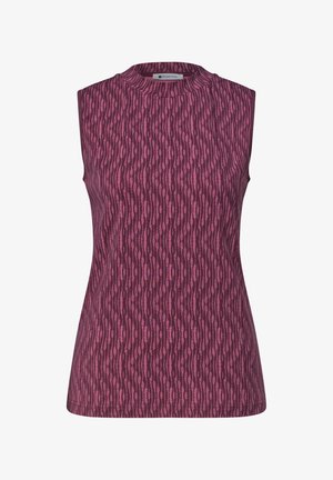 Street One, TOP MIT TURTLE NECK UND PRINT - Top - blush berry