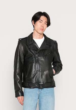 Lederjacke - black
