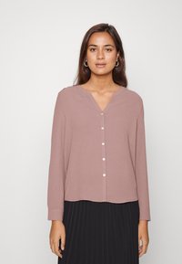 ONLY ONLMETTE FALLOW - Blusa com botões - elderberry