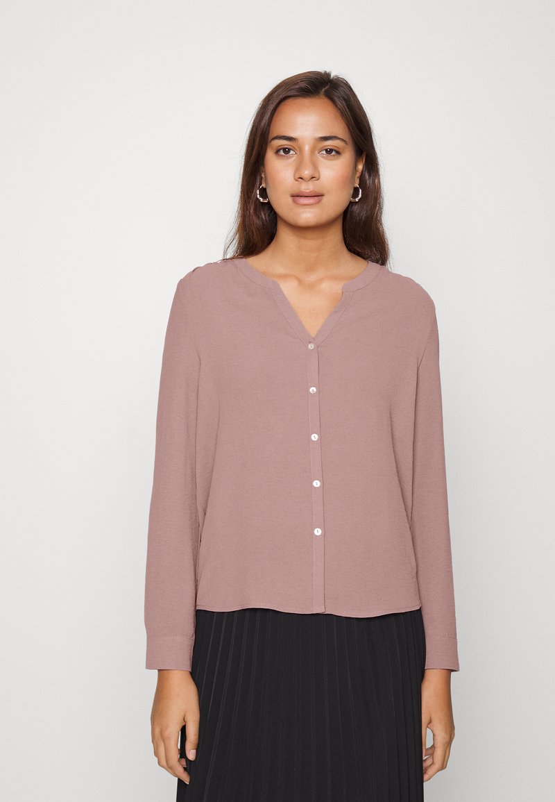 ONLY ONLMETTE FALLOW - Blusa com botões - elderberry