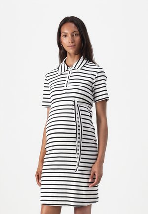 OLMLIXA BELT DRESS - Jersey dress - bright white/black