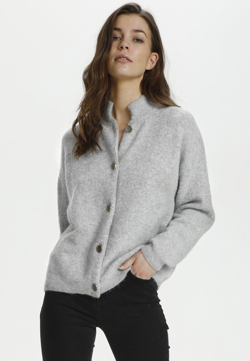 Damen Strickjacken | Karen by Simonsen NORAKB Strickjacke frost gray melange/hellgrau - MW92582 Damen Strickjacken | Karen by Simonsen NORAKB Strickjacke frost gray melange/hellgrau - MW92582