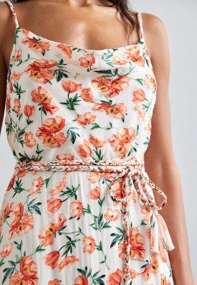 Alice + Olivia LISSA COWL GODET MIDI DRESS - Rochie de zi - off white