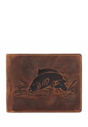 Greenburry VINTAGE MIT FISCH-PRÄGUNG 12 CM - Wallet - karpfen