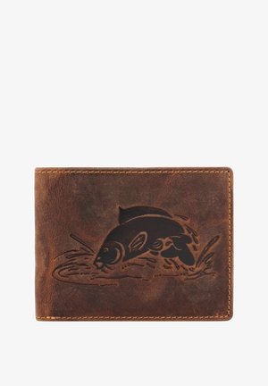 Greenburry VINTAGE MIT FISCH-PRÄGUNG 12 CM - Geldbörse - karpfen
