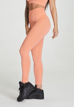 SEAMLESS LEGGINGS MODEL ONE - Medias - peach orange