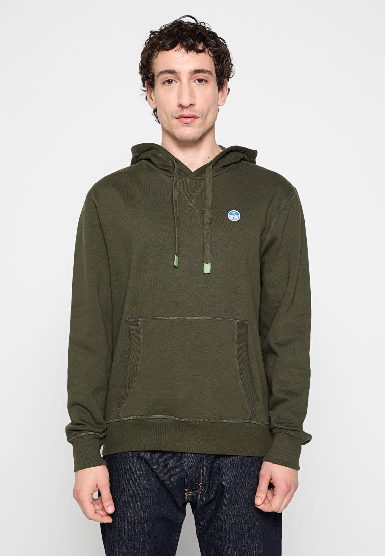 North Sails Hoodie olijfgroen