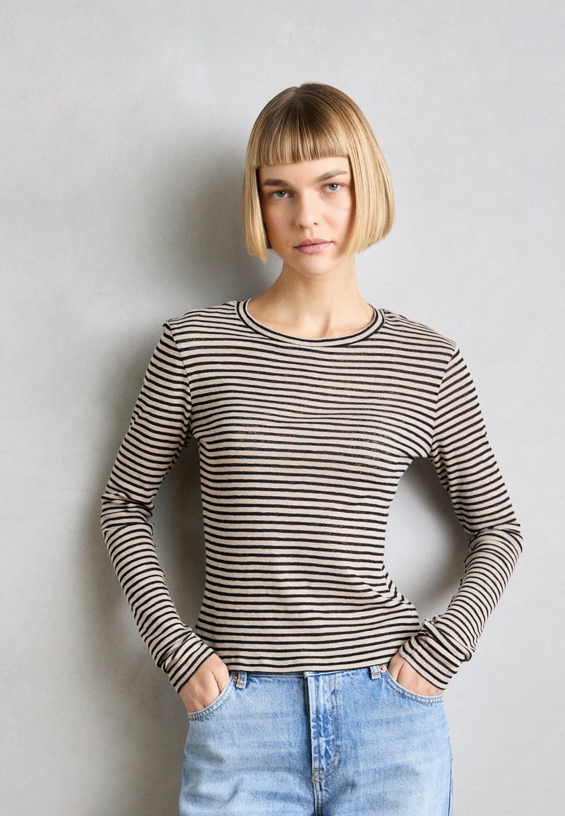Lindex BELLA - Top s dlouhým rukávem - beige