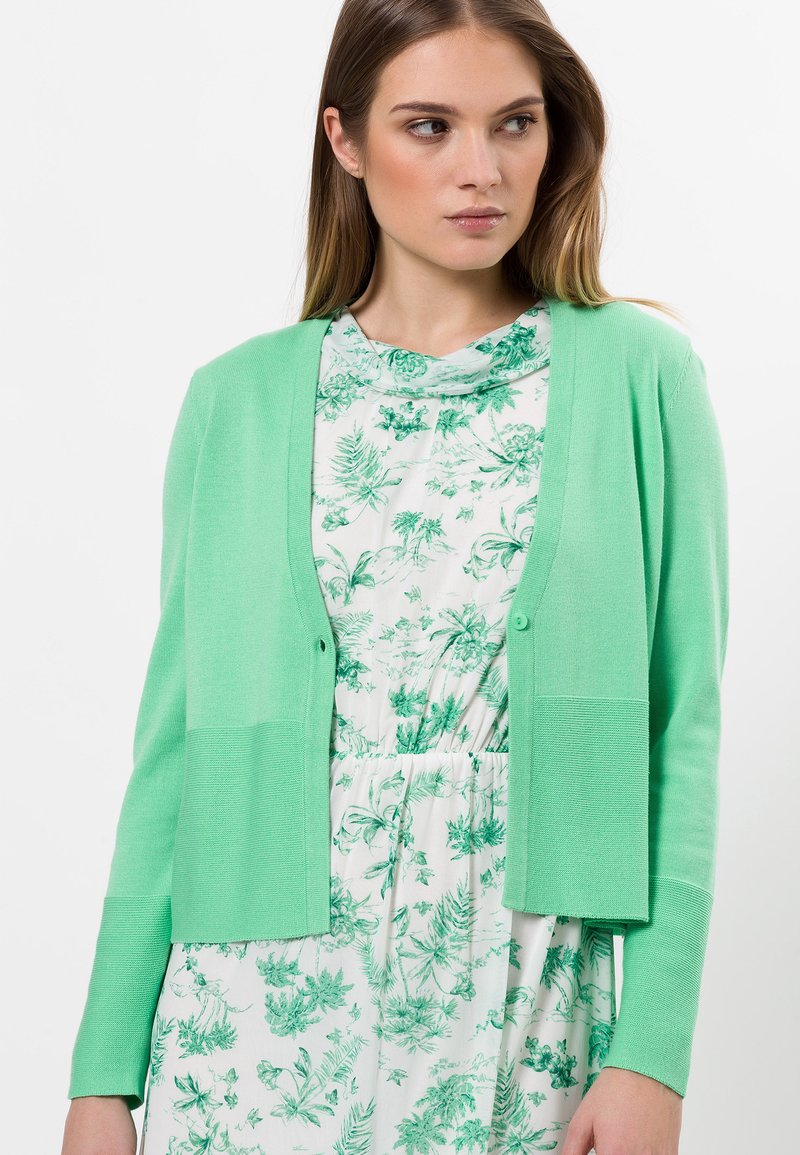 Zero Kleid Mit Blumendruck Jerseykleid Peppermint Turkis Zalando De 