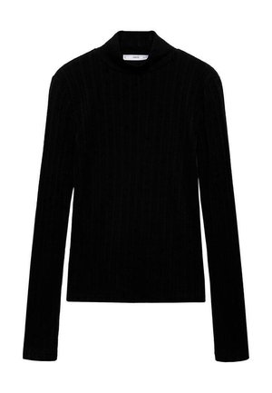 Mango Strickpullover - black