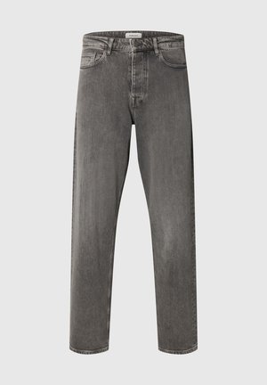 Selected, SLM220-LOOSE BEN KORI JEANS NOOS - Straight leg jeans - medium grey denim