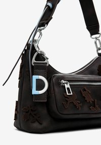 Desigual SMALL TEXTURED FLORAL - Käsilaukku - brown