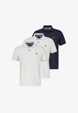 LERROS, 3 PACK - Poloshirt - weiß dunkelblau