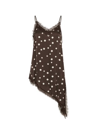 Culture, CUDOTTY BERNA STRAP - Débardeur - brown whitecap dot