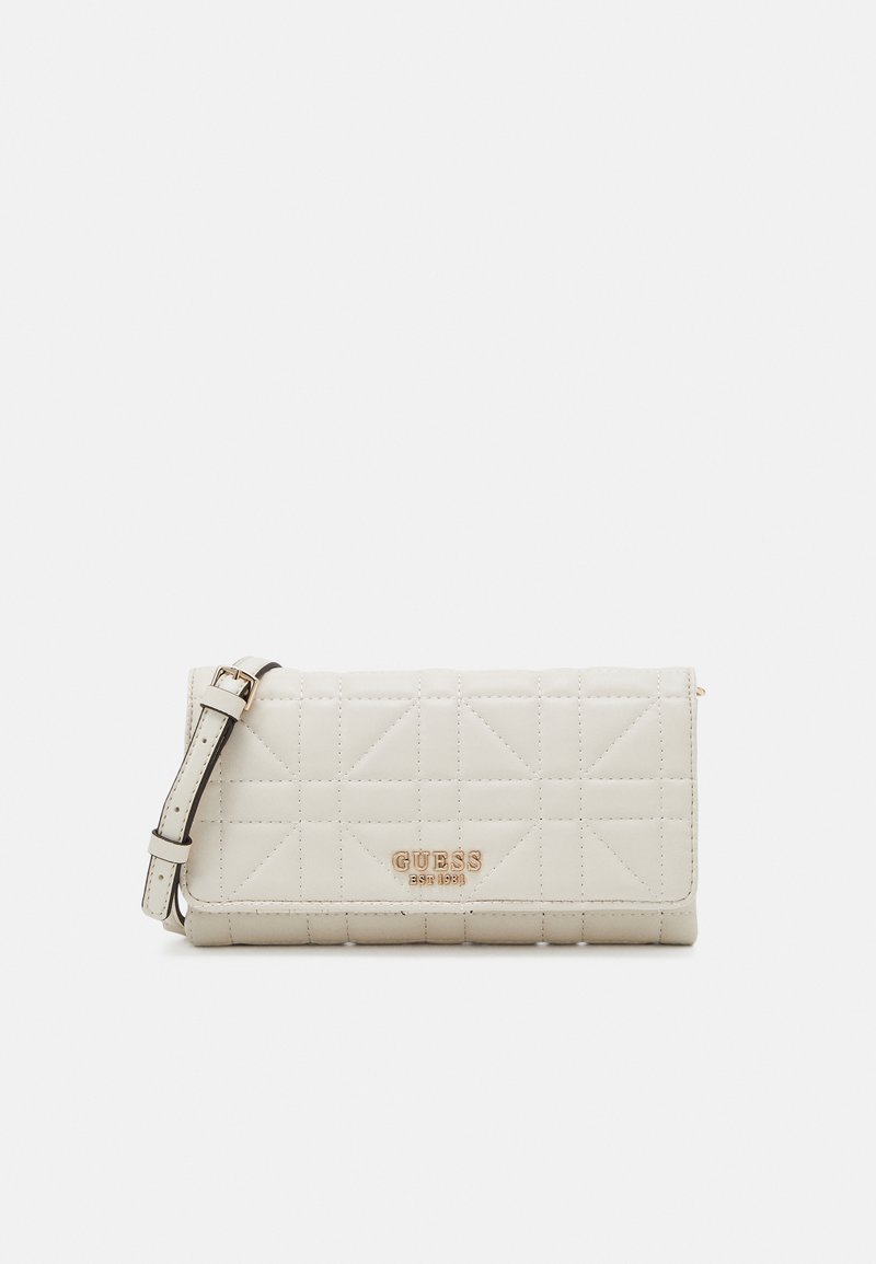 Guess ASSIA CROSSBODY FLAP ORGANIZER - Sac bandoulière - stone - ZALANDO.FR