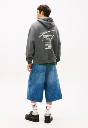 Tommy Jeans RLX NEON WSHD SIGN HD EXT - Hættetrøje - black