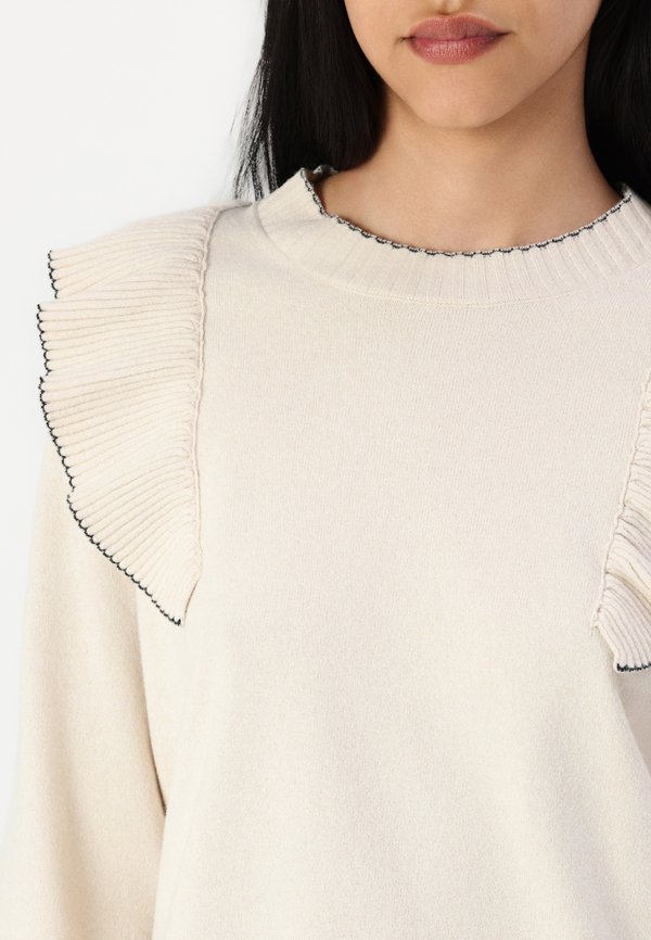 ONLAMA LIFE O NECK RUFFLE - Jumper - birch3