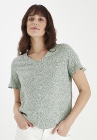 Fransa - FRVARILLI 2 BLOUSE - Camicetta - green Immagine in miniatura 1