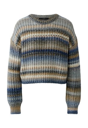 Oui, PULLOVER - Pullover - lt brown blue