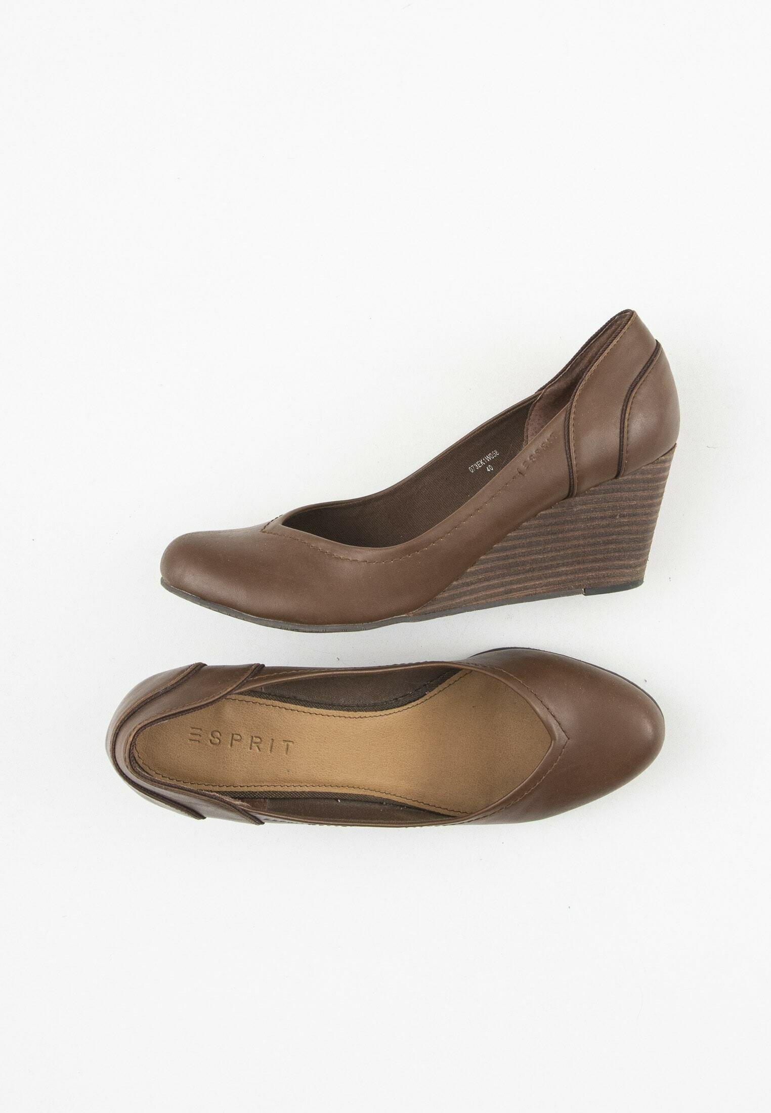 ESPRIT sleehakken zwart/beige - Schoenen.nl