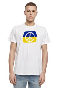 Merchcode PEACE - FLAG BASIC - Finskjorte - white