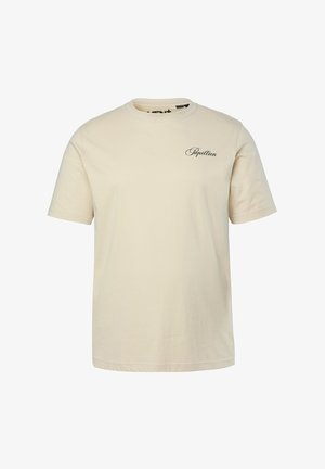 Men Plus, SHORT SLEEVE ROUND NECK - T-shirt print - dark cement