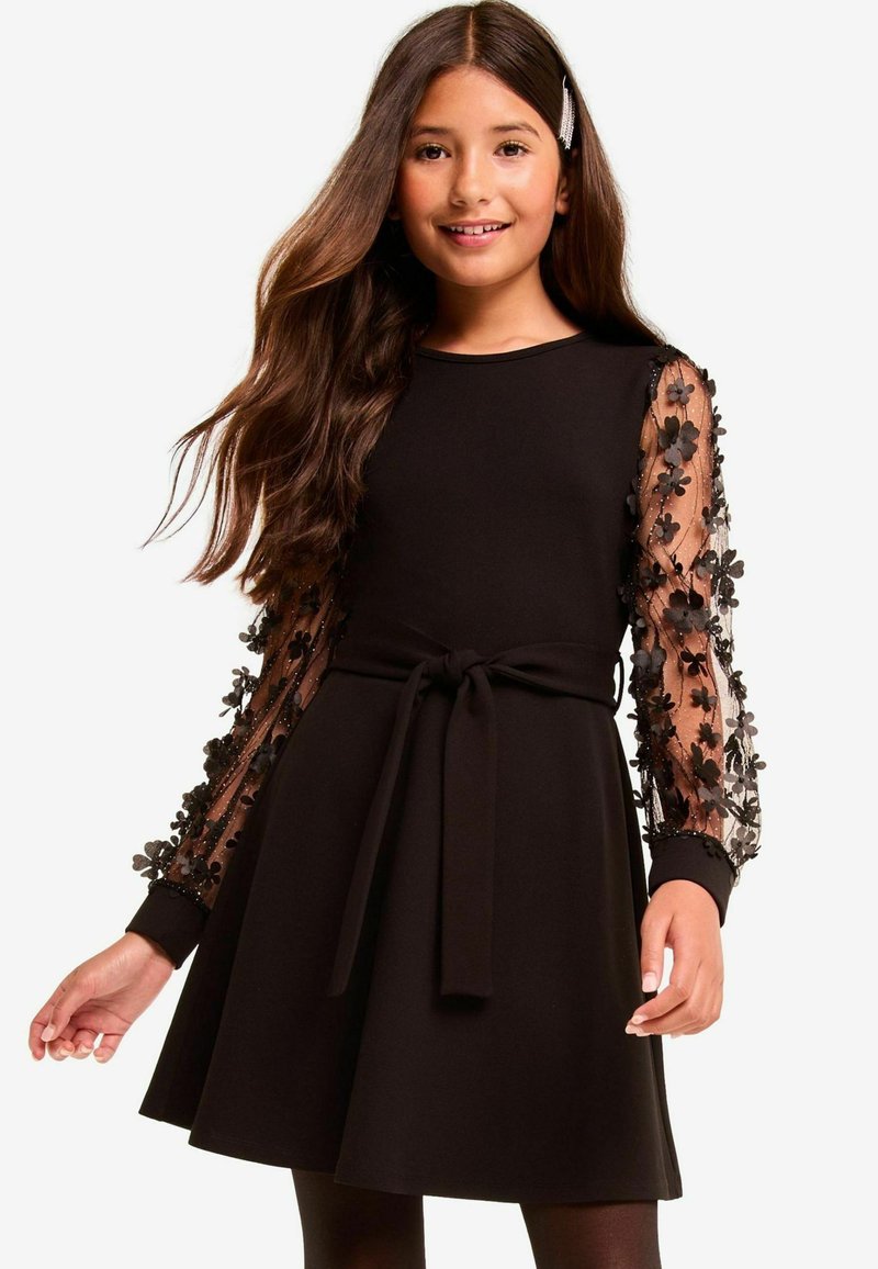 Lipsy FLOWER SLEEVE - REGULAR FIT - Cocktailkleid/festliches Kleid - black