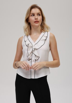 Topper - white/black