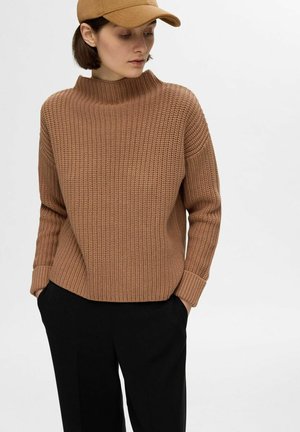 Selected Femme SLFSELMA  - Džemper - tobacco brown