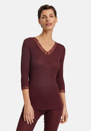 Pyjamashirt - vivid brown