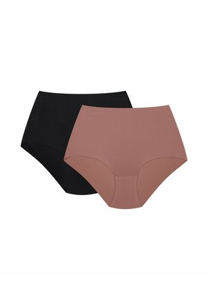BUMP 2-PACK - Pants - black/mauve