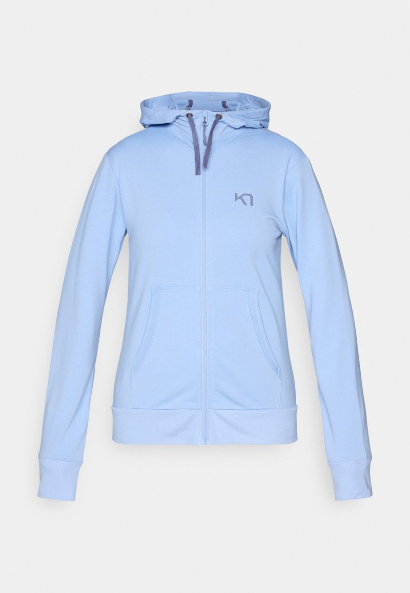 Kari Traa Sweater met rits lichtblauw