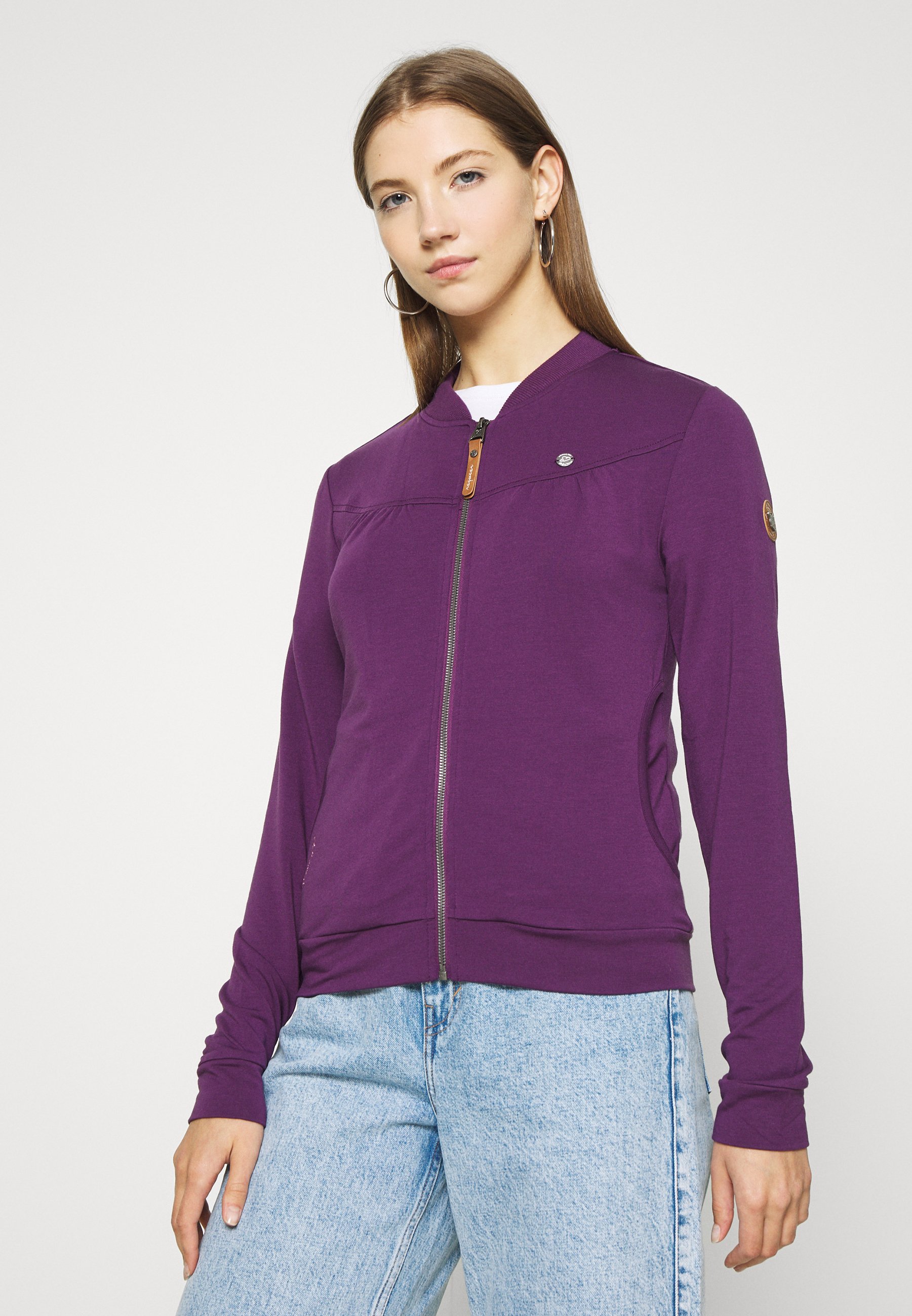 Ragwear KENIA Sweatjacke purple Zalando.at Ragwear KENIA Sweatjacke denim blue Zalando.at