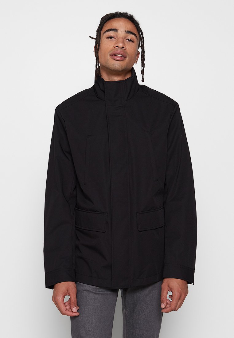 Emporio Armani Lichte jas antraciet gemêleerd