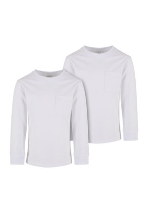 HEAVY OVERSIZED POCKET 2-PACK - Långärmad tröja - white white