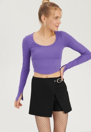 Even&Odd 2 PACK - Top dugih rukava - off-white/purple