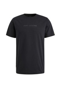 Tamno mornarsko plavi pamučni majica s kratkim rukavima, okruglim izrezom i utisnutim tekstom "PME LEGEND AMERICAN CLASSIC" na prednjoj strani.