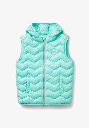 PADDED WITH HOOD - Waistcoat - green