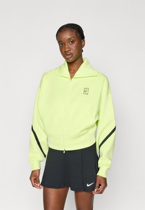 NIKECOURT ADVANTAGE JACKET - Vetoketjullinen college - lemon twist/black