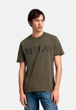 T-shirt imprimé - grün