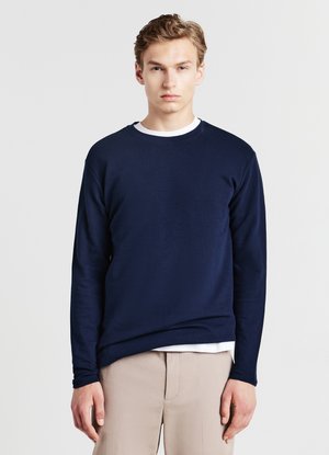 Calliope GIROCOLLO TINTA UNITA - Langarmshirt - blu notte