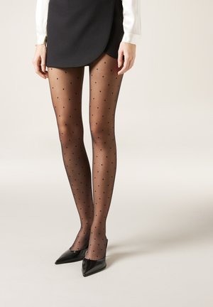 TRANSPARENTE MIT TUPFEN - Strumpfhose - pois nero
