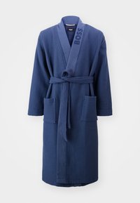 WAFFLE KIMONO - Bademantel - medium blue