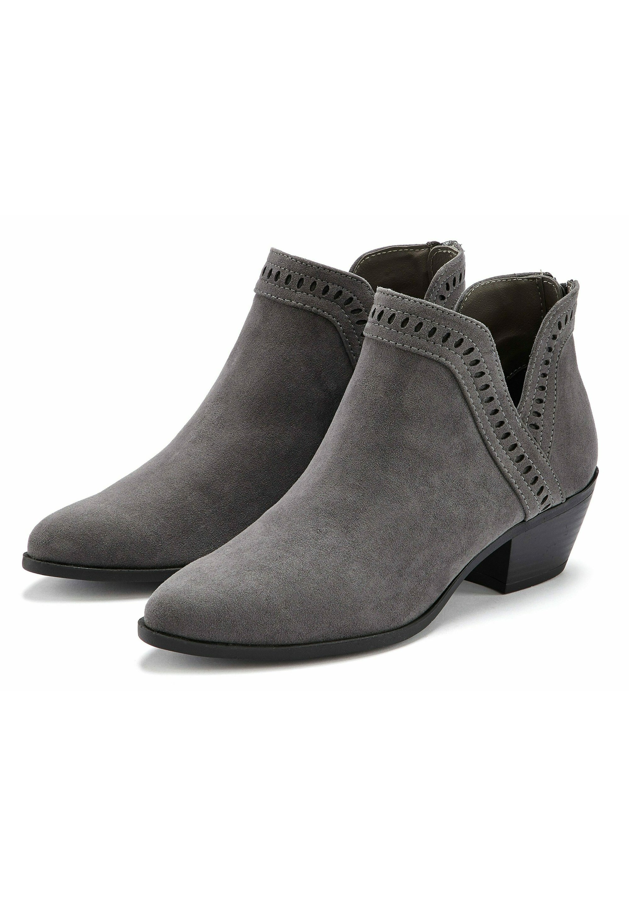LASCANA Ankle boots grau/grey Zalando