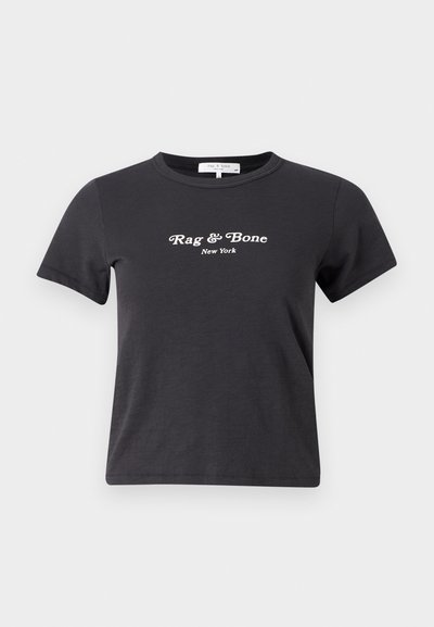 rag & bone MINI SCRIPT TEE - T-Shirt print - black mult