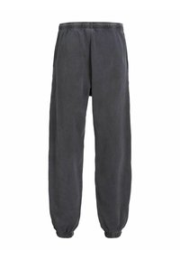 Kolkgrå sweatpants i mjukt tyg med elastisk midja, sidofickor och avsmalnande mudd för en säker passform.