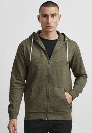 PRGarrick - Sweat zippé - ivy green melange